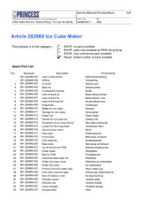 Article 282969 Ice Cube Maker