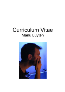 Curriculum Vitae - Movimento dell`Arte