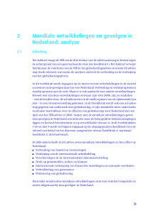 2. Mondiale ontwikkelingen en gevolgen in Nederland