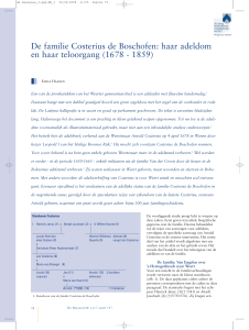 De familie Costerius de Boschoven: haar adeldom en