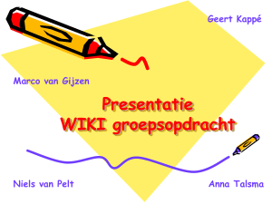 Presentatie WIKI groepsopdracht.pps