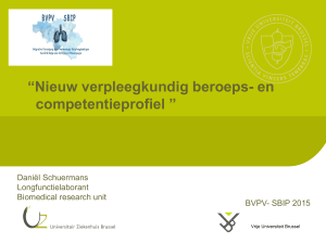 Nieuw verpleegkundig beroeps- en competentieprofiel - BVPV-SBIP