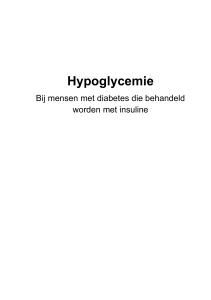 Hypoglycemie - Tjongerschans