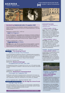 agenda - Herinneringscentrum Kamp Westerbork