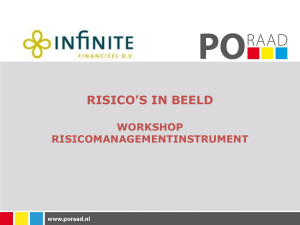 Powerpoint workshop risicomanagement - PO-Raad