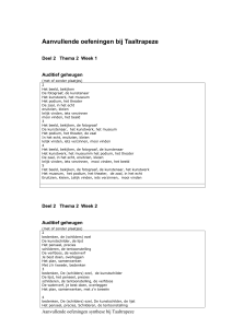 Aanvullende oefeningen bij Taaltrapeze