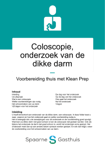 Coloscopie, onderzoek van de dikke darm