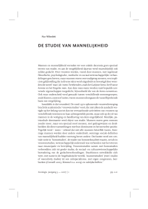 de studie van mannelijkheid - Amsterdam University Press