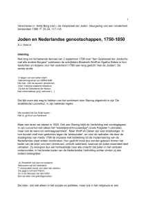 Joden en Nederlandse genootschappen, 1750-1850