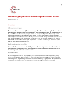 Beoordelingswijzer subsidies Stichting Cultuurfonds Brabant C