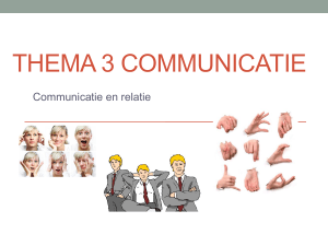 thema 3 communicatie
