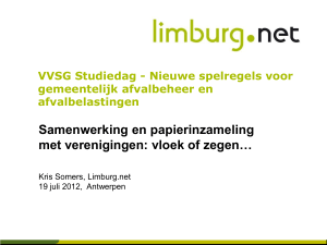 In Limburg leidt men de samenwerking met verenigingen