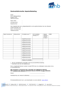 Declaratieformulier depotuitbetalingen RNHB-1