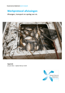 Werkprotocol afvissingen - Visserij Service Nederland