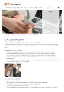EMG (Electro Myografie) | Gelre ziekenhuizen