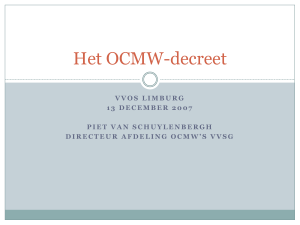 Het OCMW-decreet