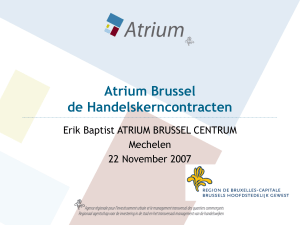 Atrium Brussel de Handelskerncontracten