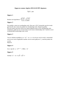 Examen Algebra MULO-B 1937