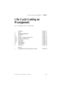 Life Cycle Costing en Management