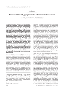 Nieuwe inzichten in ß2-glycoproteïne I en het