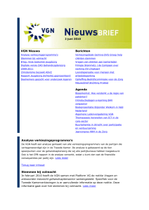 VGN Nieuwsbrief 2 juni 2010 - Vereniging Gehandicaptenzorg