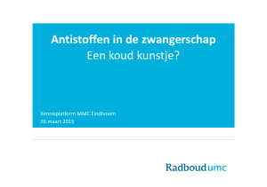 Antistoffen in de zwangerschap Een koud kunstje?