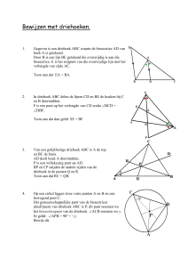 Bewijzen met driehoeken