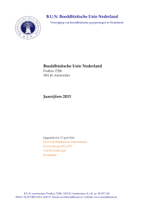 2013 - Boeddhistische Unie Nederland