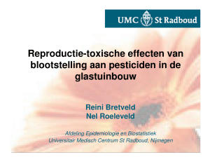 Reproductie-toxische effecten van blootstelling aan