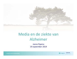 Media en de ziekte van Alzheimer