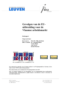 Gevolgen van de EU- uitbreiding voor de Vlaamse