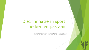Discriminatie in sport: herken en pak aan!