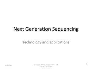 Next Generation Sequencing