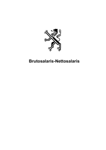 Brutosalaris-Nettosalaris