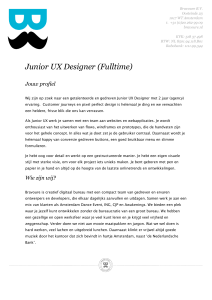 Junior UX Designer (Fulltime)