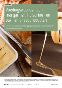 Voedingswaarden van margarine-, halvarine- en bak