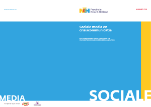Sociale media en crisiscommunicatie - Provincie Noord