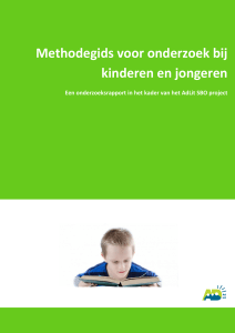Methodegids voor onderzoek bij kinderen en jongeren