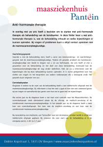 Anti-hormonale therapie bij borstkanker