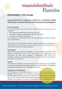 TENS-therapie - Maasziekenhuis Pantein