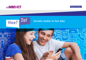Sociale media in het mbo. Hoe? - saMBO-ICT