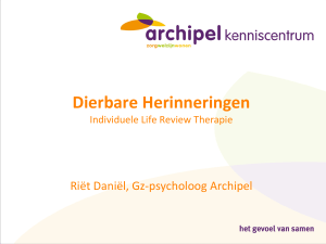 Presentatie door Riët Daniël, psycholoog van Archipel
