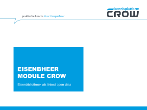 Eisenbheer module CROW - CB-nl