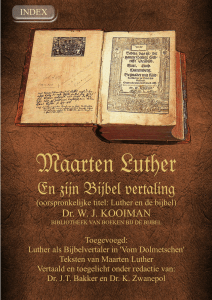 luther en de bijbel - Geschriften van Maarten Luther