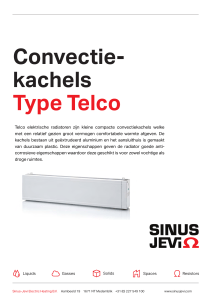 Convectie- kachels Type Telco - Sinus