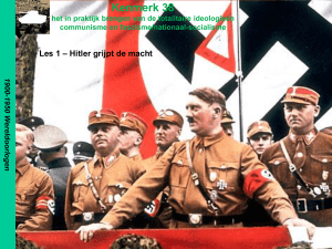 les 1 - Hitler grijpt de macht