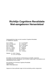 Richtlijn Cognitieve Revalidatie Niet-aangeboren Hersenletsel