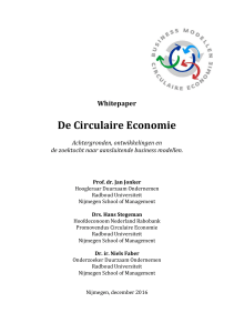 De Circulaire Economie - Het ondernemersbelang