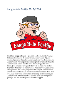 Lange-Hein Festijn 2013/2014 Heel, heel lang geleden, ca. 6