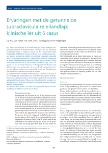 Ervaringen met de getunnelde supraclaviculaire eilandlap: klinische